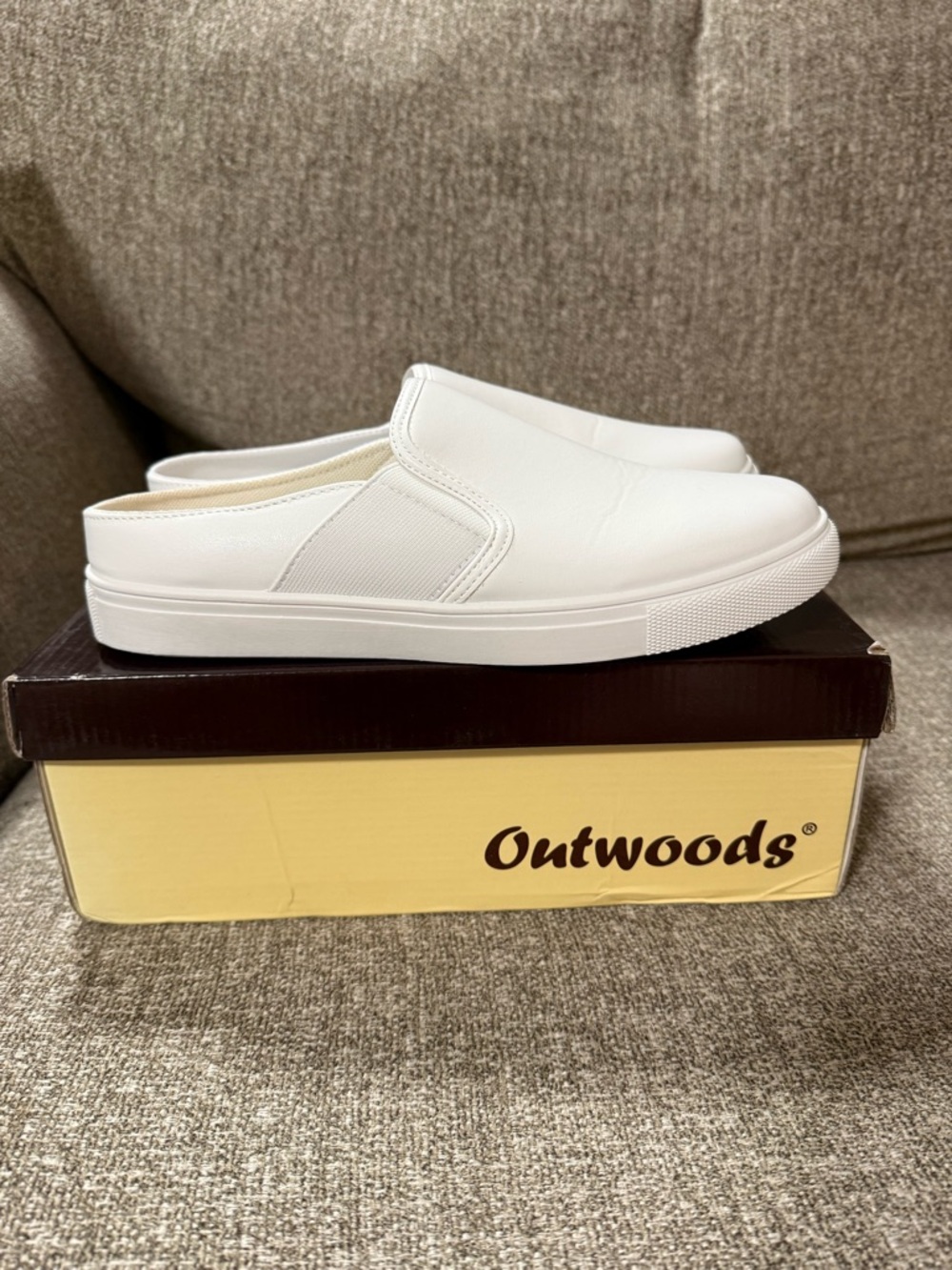 Outwoods White Slip-On Sneakers